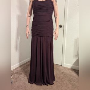 Mermaid plum dress